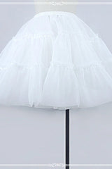 Organza Boneless Lolita Petticoat - white - 1