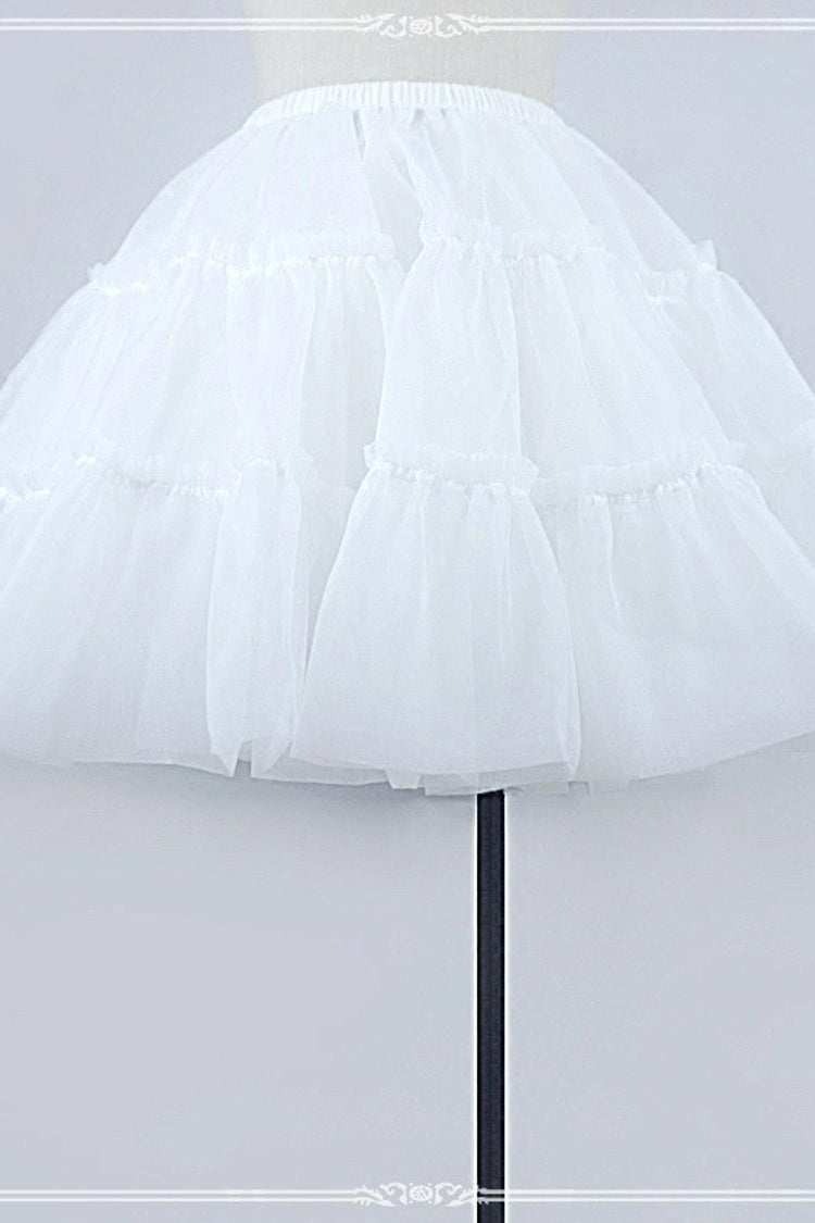 Organza Boneless Lolita Petticoat - white - 1