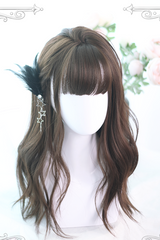 Brown Big Wavy Long Curly Hair Classic Lolita Wigs - Brown - 1