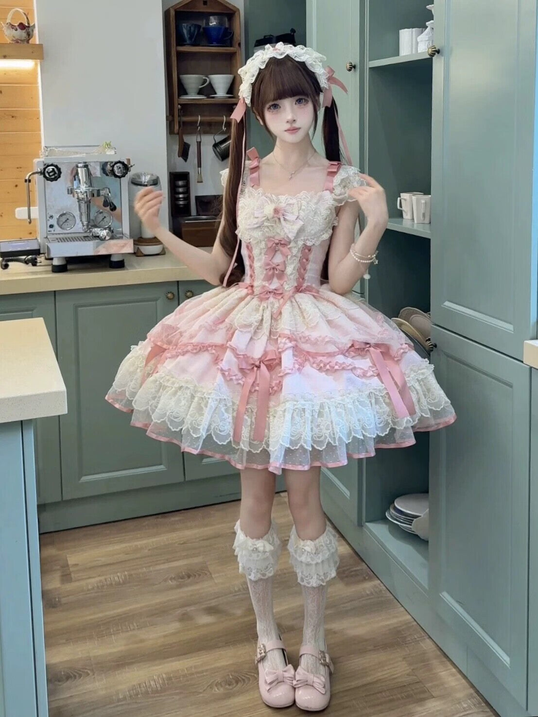Dreaming Butterfly Ballet Sweet Lolita JSK Full Set 商品画像