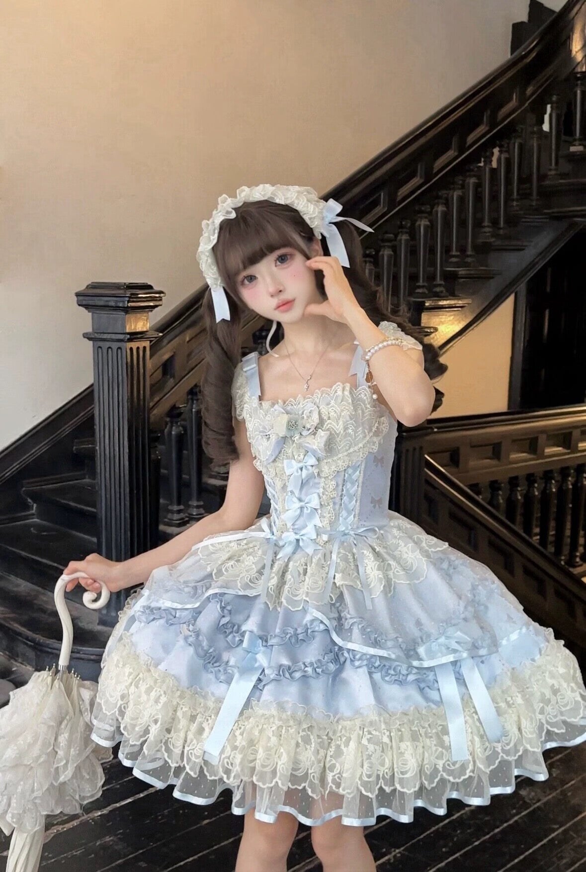 Dreaming Butterfly Ballet Sweet Lolita JSK Full Set 商品画像