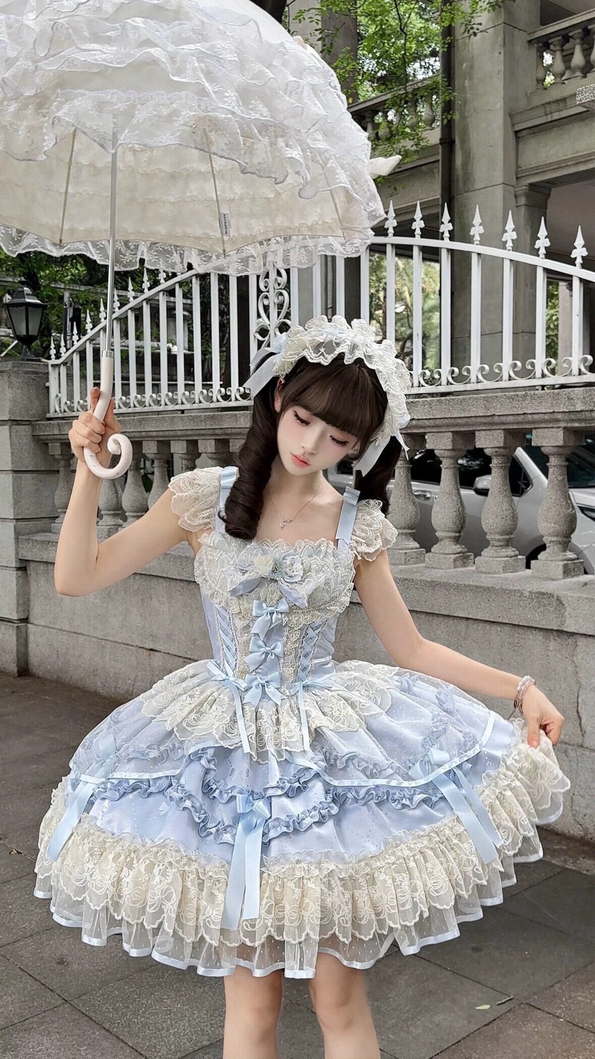 Dreaming Butterfly Ballet Sweet Lolita JSK Full Set 商品画像