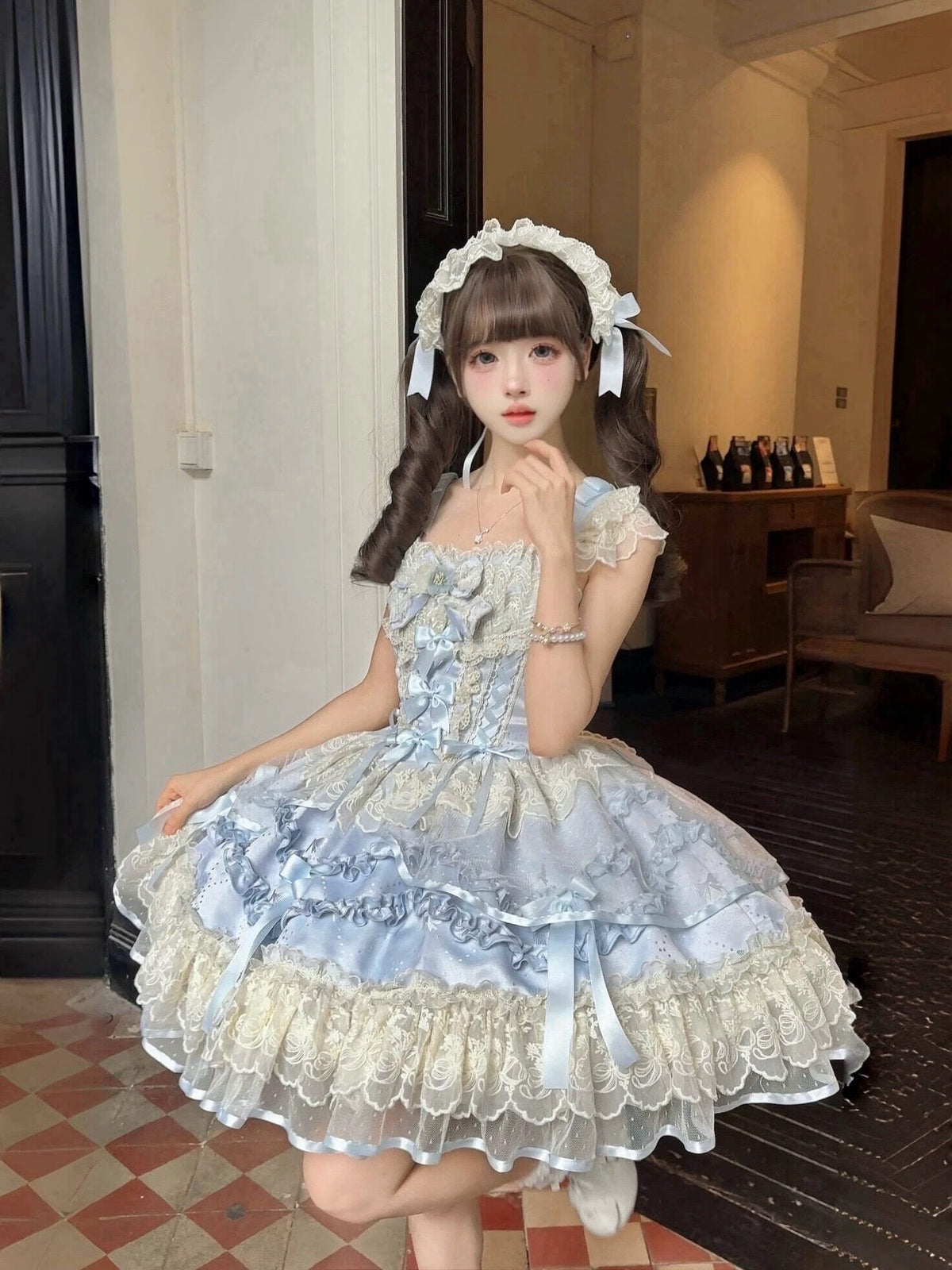 Dreaming Butterfly Ballet Sweet Lolita JSK Full Set 商品画像