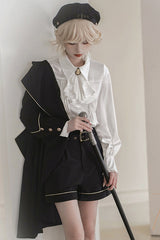 Black Vintage Tomorrow Vow Ouji Lolita Shorts - Product - 3