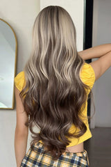 Gold‑Brown Balayage Ombre Y2K Asian Girl Vibe Seamless Sweet Lolita Long Curly Wig - Product - 3