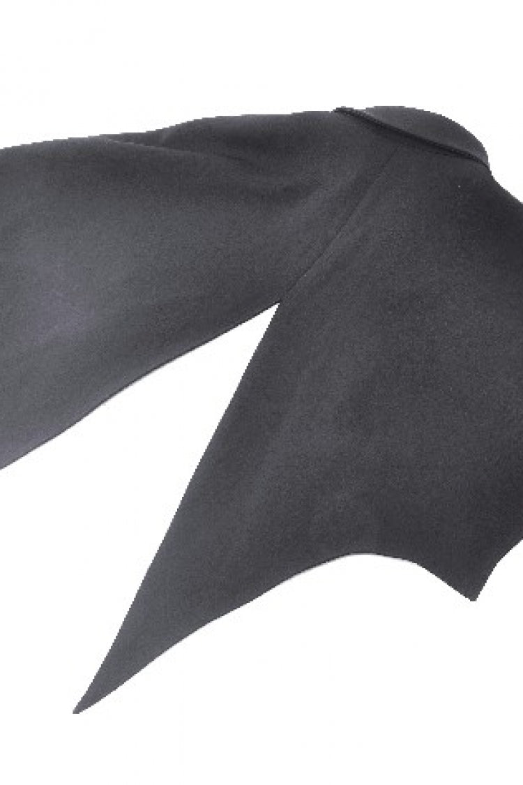Black/Red Bat Collar Diamond Bat-Shaped Women's Gothic Capelet - Product - 23