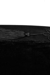 Black Detachable Collar Men's Gothic Cloak Coat - Product - 6
