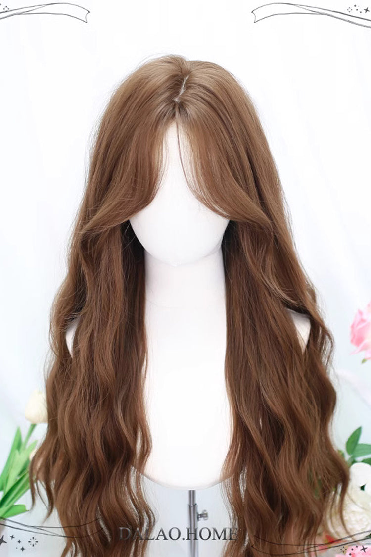 Brown Secondary Water Wave Eight Long Sweet Lolita Wig - Product - 4