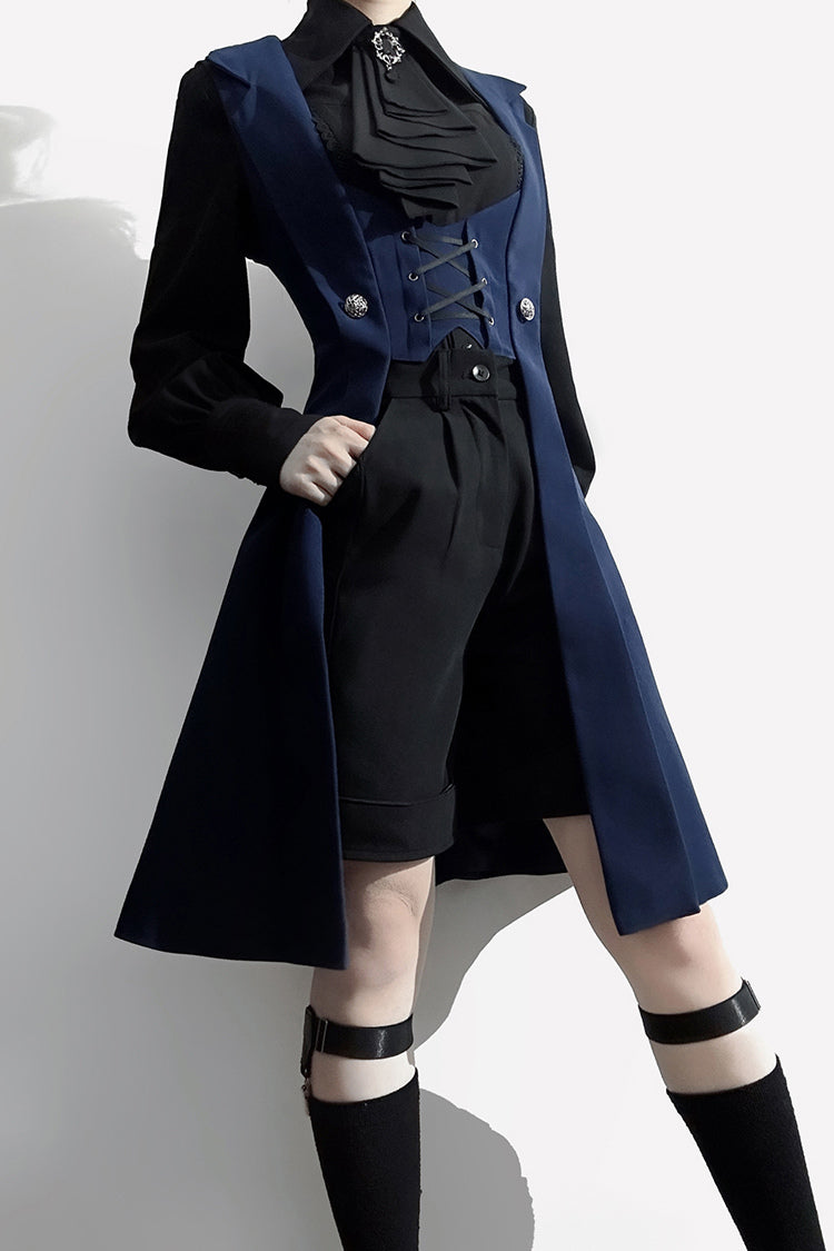 Overture Middle Ages Ouji Fashion Gothic Lolita Long Vest 3 Colors - Product - 9