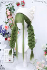 Avocado Green Sweet Lolita Long Straight Wig - Product - 2