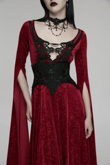 Black Embroidered Lace Lace-Up Slim Fit Chain-Decorated Women's Gothic Elegant Luxurious Underbus Corset - Black - 1