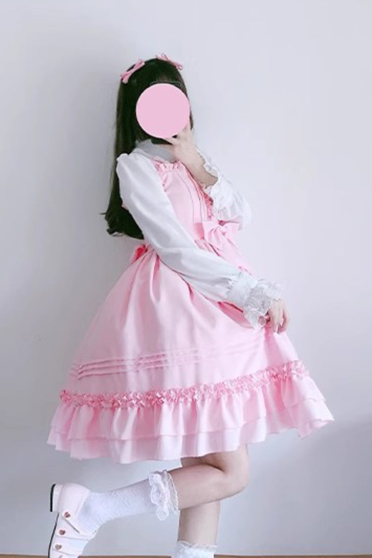 Ice Cream Bowknot Ruffle Chiffon Sweet Lolita Jsk Dress 7 Colors - Product - 11