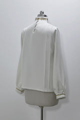 [Cangzhu] Stand Collar Long Sleeves Embroidered Asymmetric Classic Chinese Inspired Vintage Ouji Lolita Shorts Set - Product - 17