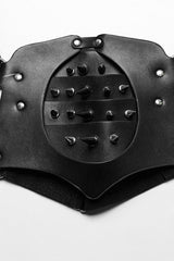 Black Adjustable Integrated Buckle Rivets Women's Steampunk Harness - Product - 5