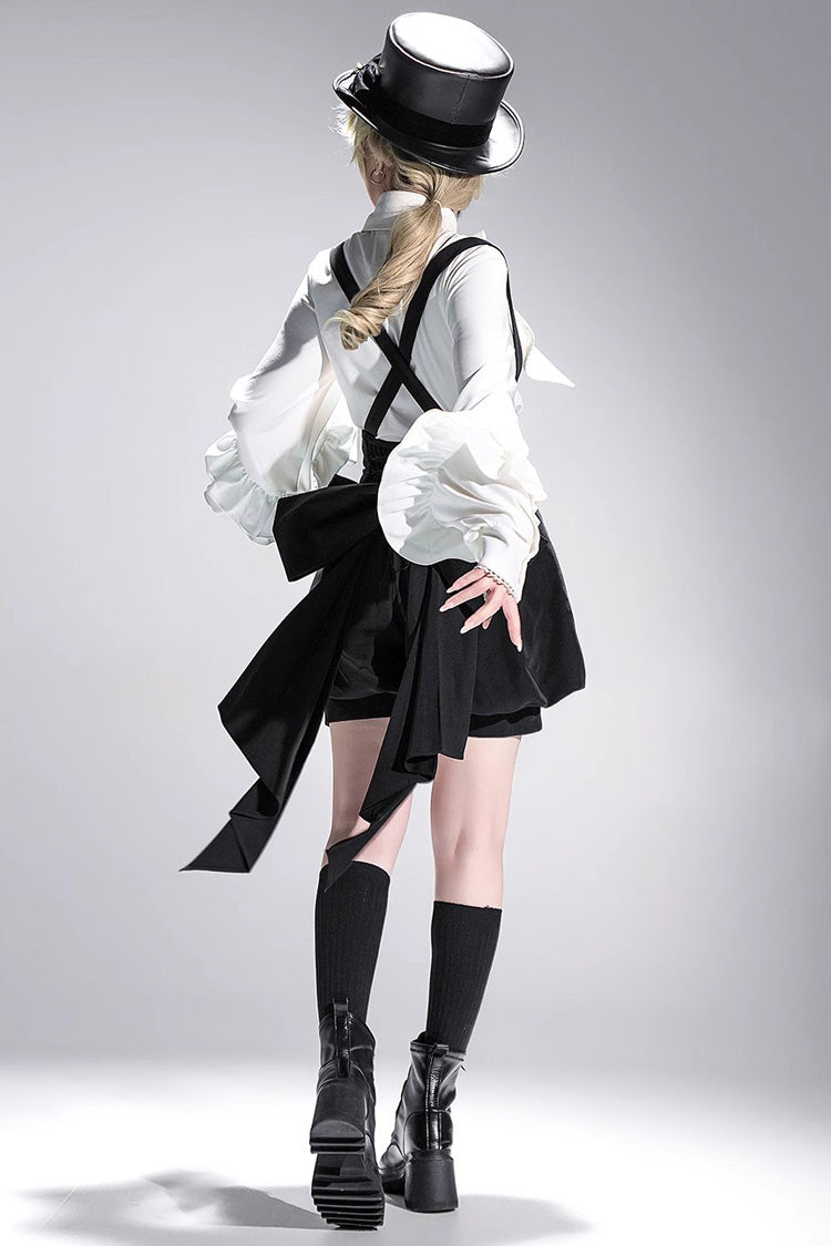 White Long Sleeves Vintage Elegant Prince Ouji Fashion Lolita Blouse - Product - 11