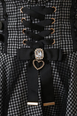 Japanese High Waisted Ruffle Mesh Belt Buckles Jirai Kei Skirt 3 Colors - Product - 11
