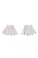 White/Brown [Time Capsule Pirate Style] Long Sleeves Ruffled Irregular Gothic Vintage Elegant Lolita Skirt Set - Hand-Sleeves(Only) - 14