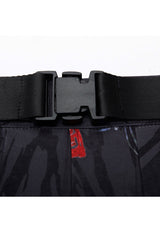 Black Casual Chinese Painting Decorated Pleated Women's Steam Punk Skirt - Product - 8