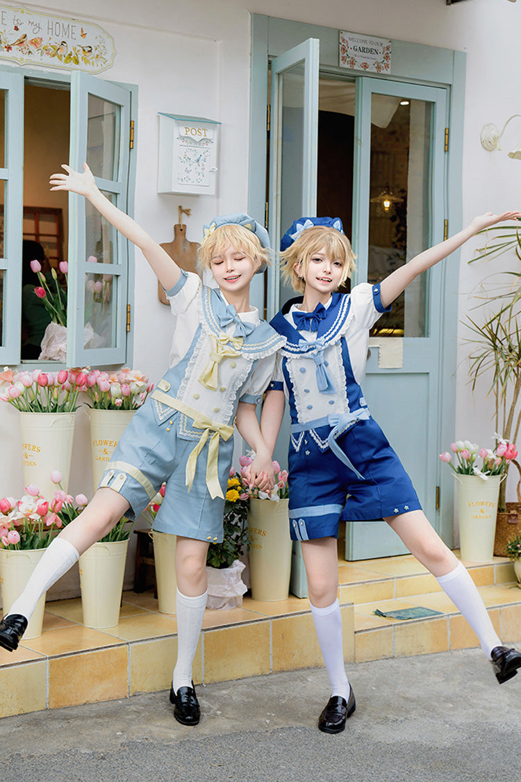 Chartres Meow Team Bowknot Ouji Fashion Cool Lolita Shorts Set 3 Colors - Product - 8
