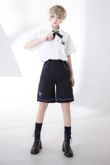 White Enjoy Coffee Print Ouji Fashion Lolita Blouse - Product - 3