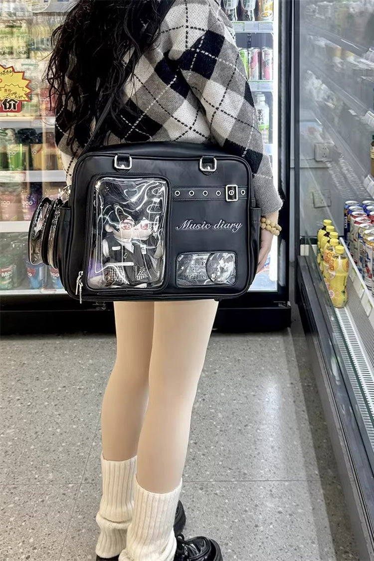 Classic Large Capacity Embroidered Crossbody Lolita Itabag 3 Colors - Product - 4