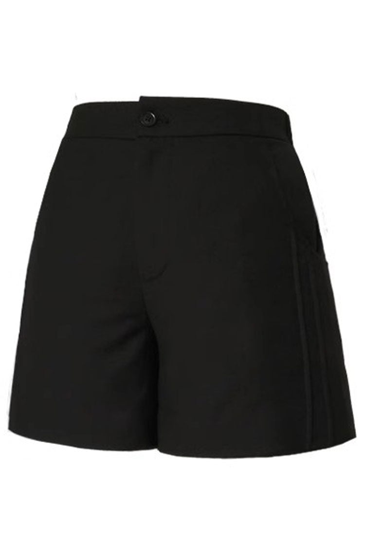 Black Gothic Vintage Elegant Ouji Fashion Lolita Shorts - Black - 1