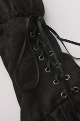 Black [Eternal Dark Portrait] Long Sleeves Vintage Elegant Prince Handsome Ouji Lolita Coat - Product - 6
