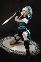 Blue/Green [Traveler’s Outfit] Print Embroidery Hooded Ouji Fashion Sweet Handsome Lolita Set - Product - 9