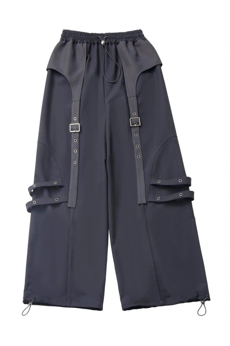 Black [Retrograde Orbit] Long Sleeves Gothic Ouji Lolita Short Coat and Pnats Set - Pants - 7