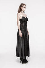 Black Off Shoulder Lace Lace-Up Slim Irregular Women's Gothic Jsk Wedding Dress - Product - 3