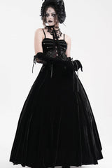Black Tassels Hanayome Lace-Up Women's Gothic Slip Wedding Dress - Product - 6