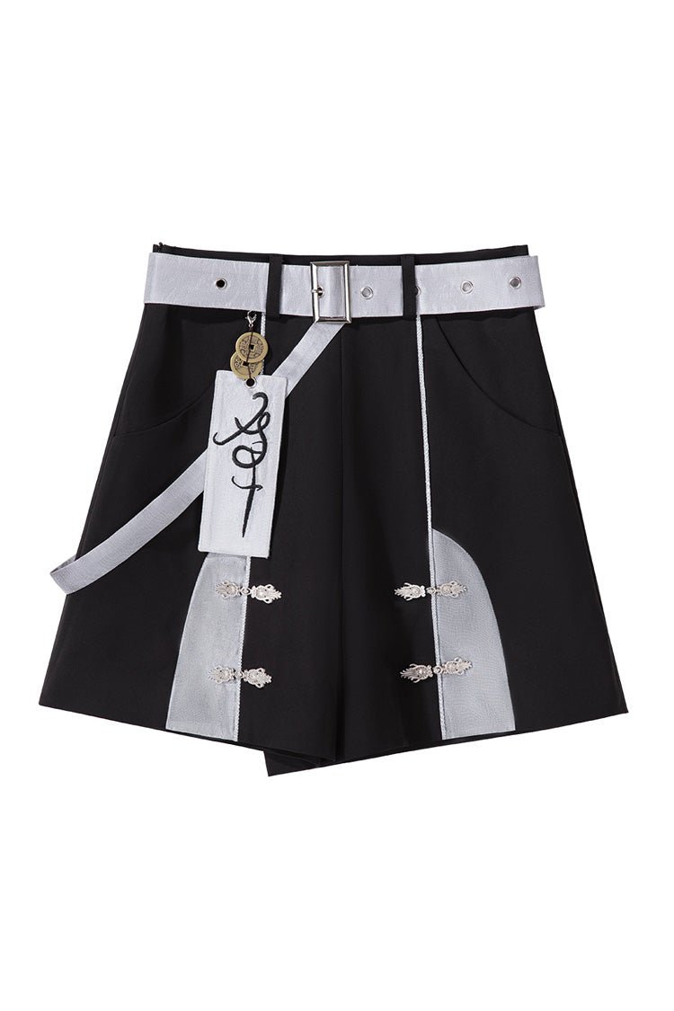Black [The Strange End of the Immortal Sect] Sleeveless Chinese Style Ouji Lolita Set - Product - 18