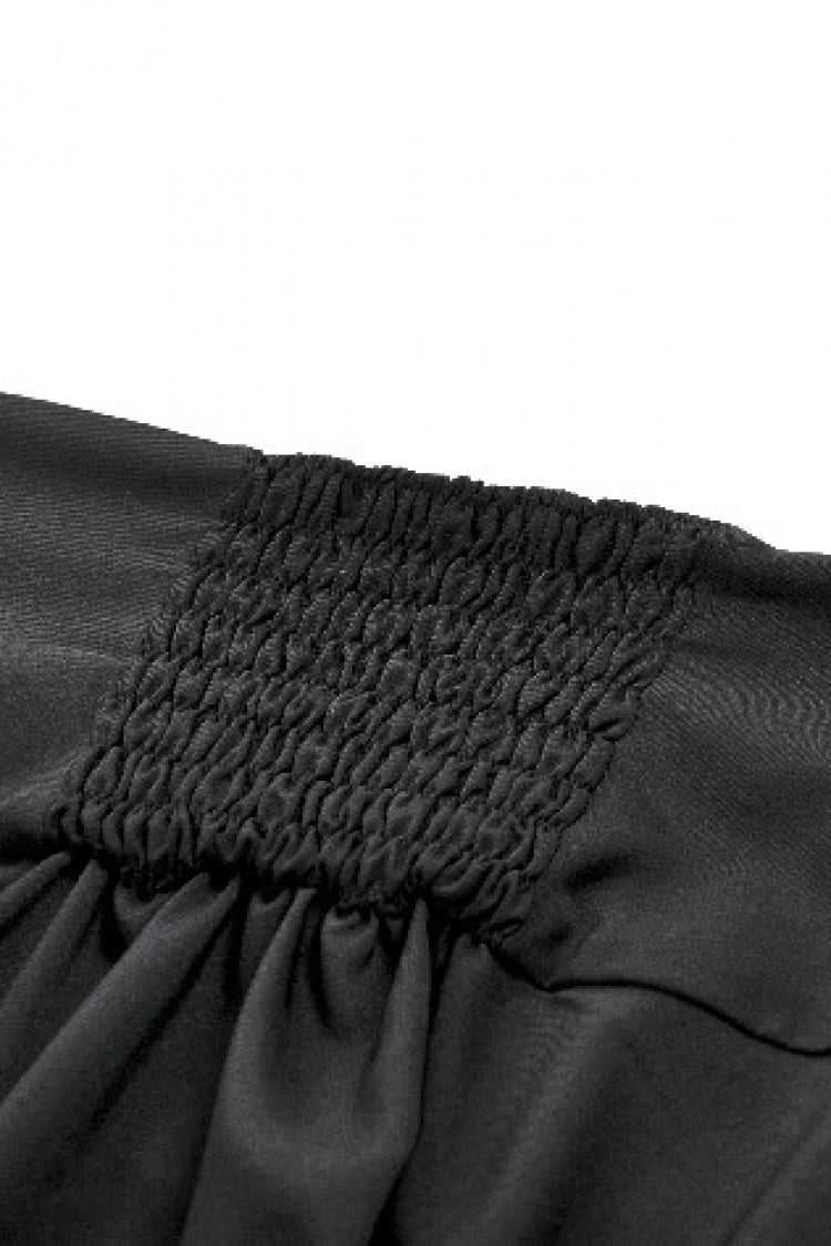 Black High Waisted Floral Printed Lace Mesh Women's Gothic Elegant Long Skirt - Product - 16