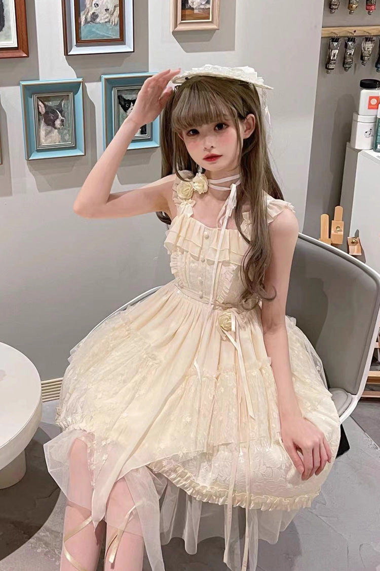 Apricot Rose Luna and Dawn Sweet Lolita Jsk Dress - Product - 2