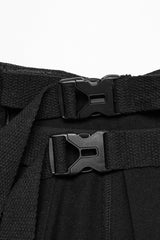 Black Buckle Men's Punk Skirt - Product - 8