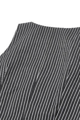 Black/White Striped Buckled Women's Gothic College Style Vest - Product - 15