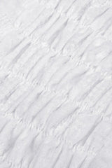 White Layered Lace Square Collar Strappy Women's Gothic Mini Graduation Dress - Product - 16