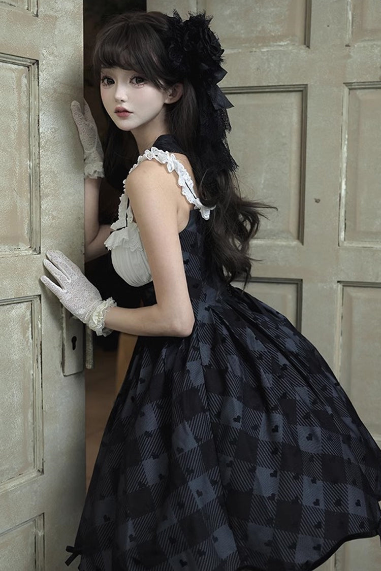 Black [Swan] Short Sleeves Sweet Elegant Princess Lolita Dress Long Version - Product - 11