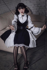 Black Stockholm Lover Gothic Plus Size Lolita Jsk Dress - Product - 2