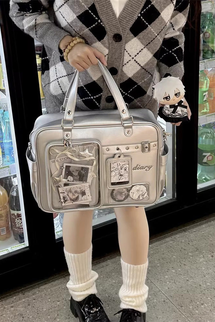 Classic Large Capacity Embroidered Crossbody Lolita Itabag 3 Colors - Product - 11