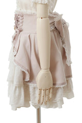 Pink Japanese High Waisted Multi-Layered Lace Sweet Jirai Kei Skirt - Product - 2