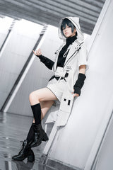 White [White Cat] Functional Style Ouji Fashion Prince Handsome Lolita Cat Ears Coat - Product - 8