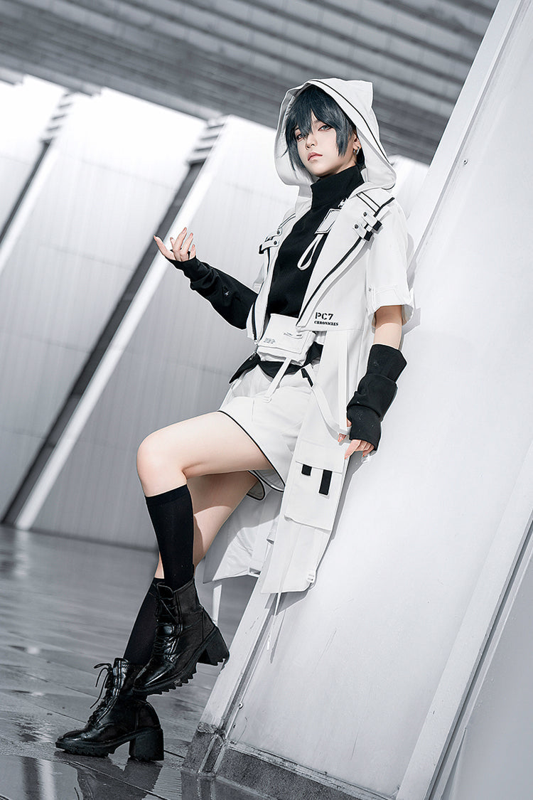 White [White Cat] Functional Style Ouji Fashion Prince Handsome Lolita Cat Ears Coat - Product - 8