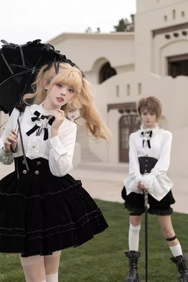 Black [Corrosion of The Heart] Ouji Prince Handsome Lolita Shorts - Product - 5