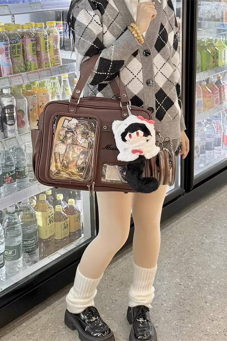 Classic Large Capacity Embroidered Crossbody Lolita Itabag 3 Colors - Product - 14