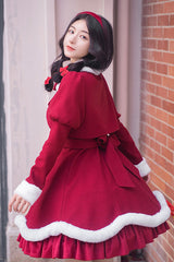 Red Bowknot Lantern Festival And New Year Sweet Lolita JSK Dress - Product - 4