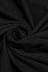 Black Long Trumpet Sleeves Stitching Lace Asymmetric Women's Gothic Dress - Product - 7