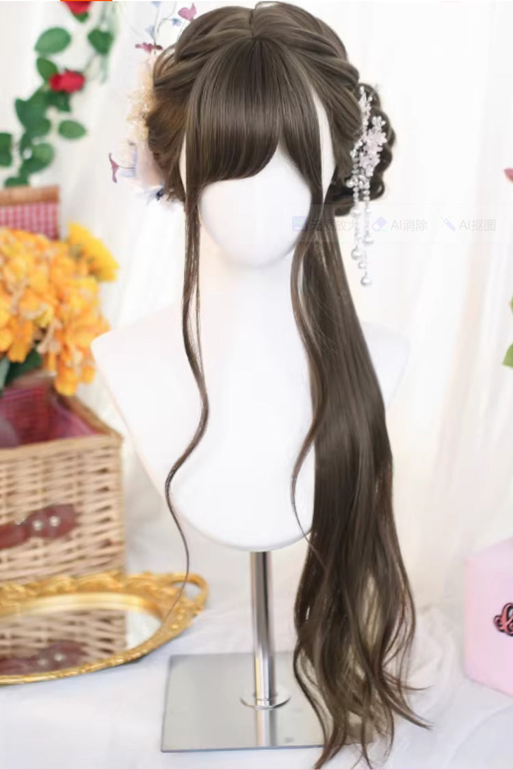 Side-Swept Bangs Soft Loose Waves Sweet Lolita Wig 2 Colors - Product - 3