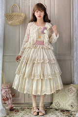 Ivory [Forest Waltz] Embroidery Sweet Elegant Lolita Suspender Top - Product - 3