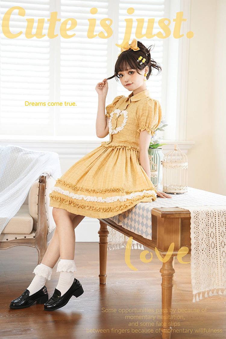 [Buji Island] Sleeveless Ruffle Bowknot Sweet Lolita Jsk Dress 4 Colors - Product - 13